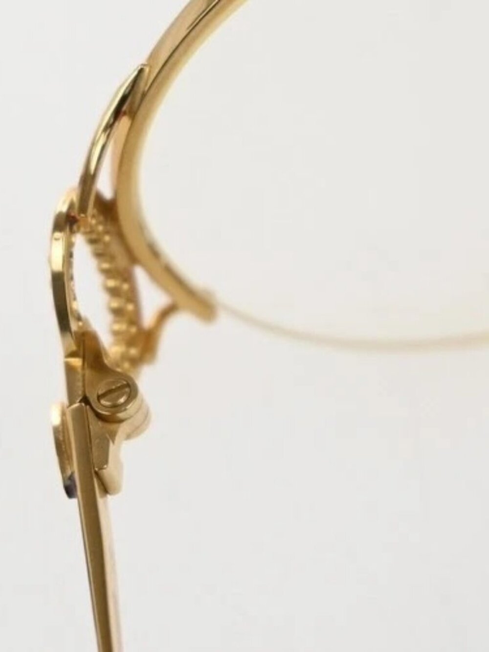 CHRISTIAN DIOR Logo Reading Glasses Eye Wear Metal Plastic Gold Red 09KP535 - Picture 7 of 14